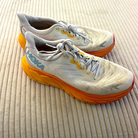 HOKA ONE ONE ARAHI 6 Sunlit Orange Creamsicle White - Picture 5 of 10